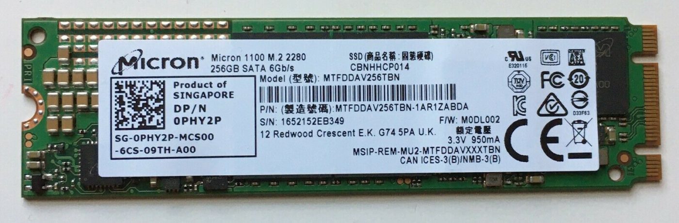 Micron 1100 sata 256gb прошивка